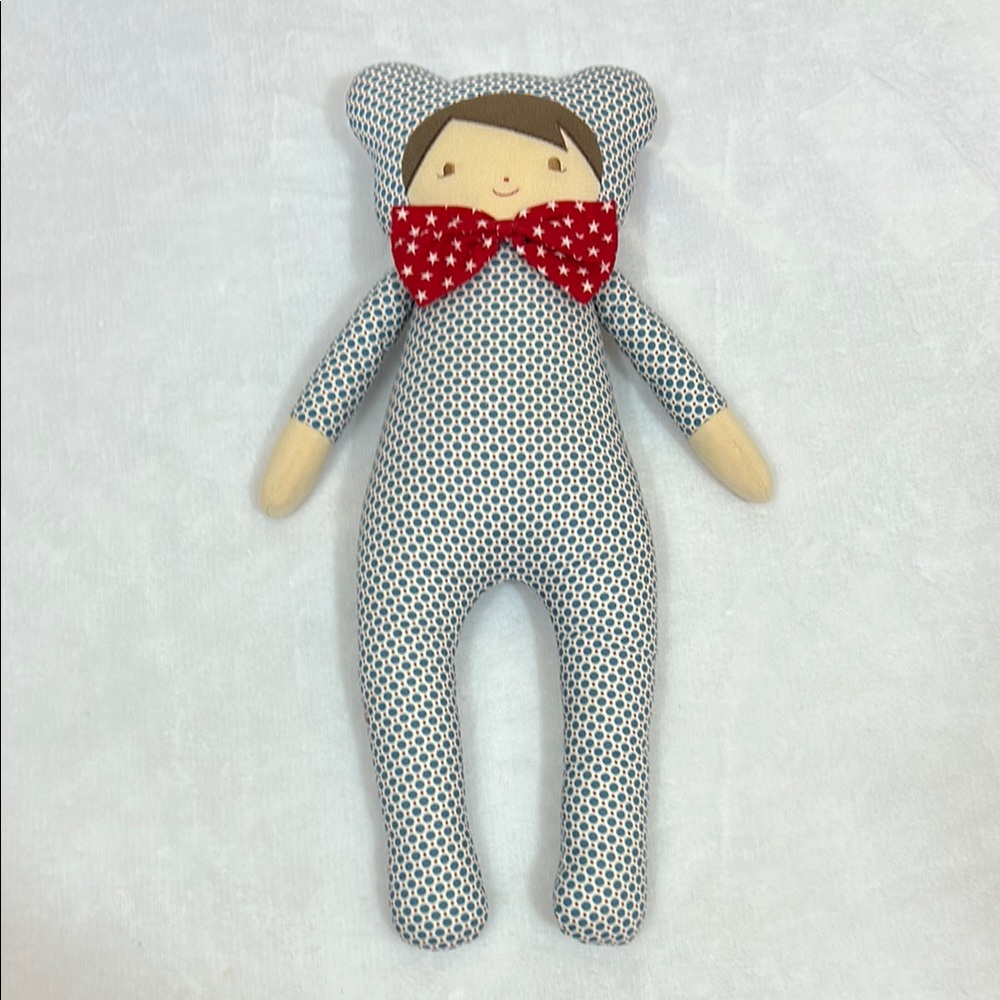 Alimrose boy doll with Bear Ears & Bow Tie